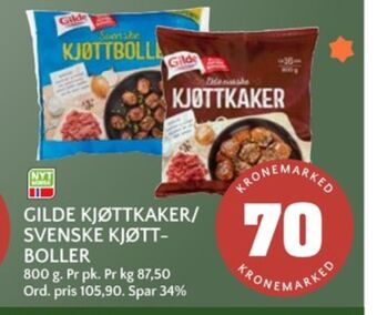 Coop Mega Gilde kjøttkaker tilbud