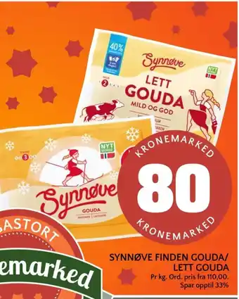 Coop Mega Synnøve finden gouda tilbud