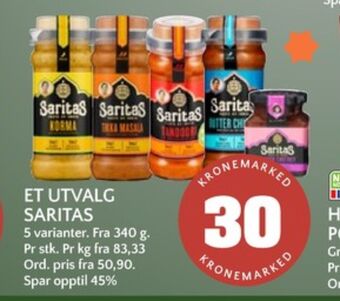 Coop Mega Saritas saus tilbud