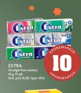 Coop Mega Extra tyggegummi tilbud