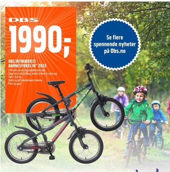 Coop Obs Dbs sykkel tilbud