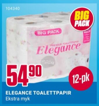 Europris Elegance toalettpapir tilbud