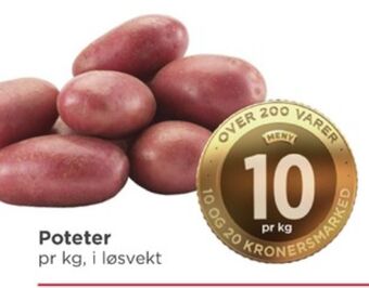Meny Ukjent poteter tilbud