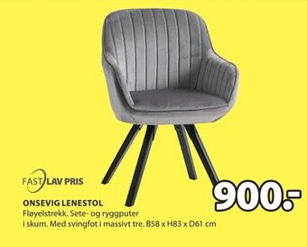 JYSK Onsevig Lenestol tilbud