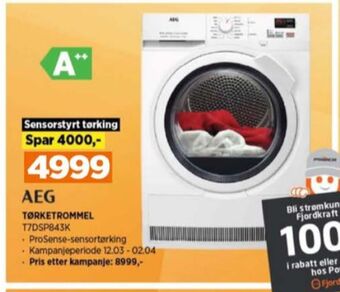 POWER Aeg tørketrommel tilbud