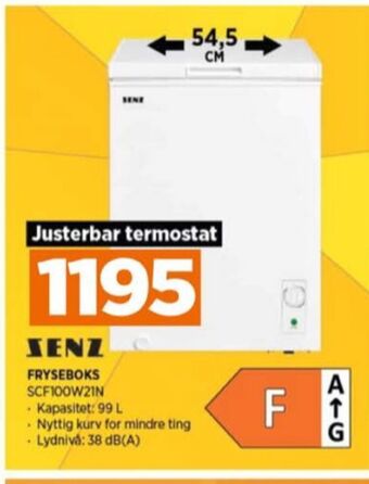 POWER Senz fryseboks tilbud