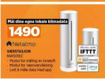 Netatmo værstasjon