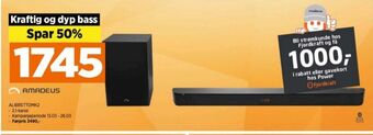 POWER Amadeus soundbar tilbud