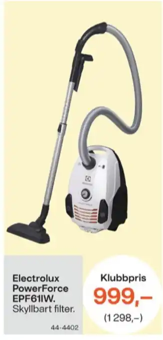 Clas Ohlson Electrolux støvsuger tilbud