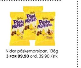 Nille Nidar marsipan tilbud