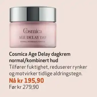 Apotek 1 Cosmica Age Delay dagkrem normal/kombinert hud tilbud