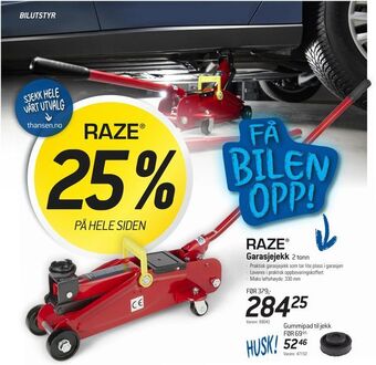 Thansen Garasjejekk tilbud