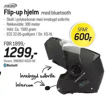 Thansen Flip-up hjelm tilbud