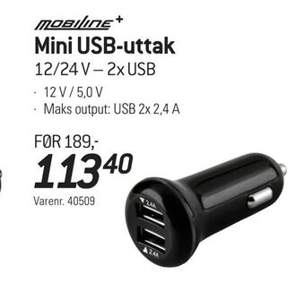 Thansen Mini USB-uttak tilbud