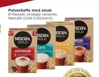 Meny Pulverkaffe med smak tilbud