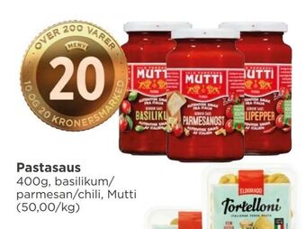 Meny Pastasaus tilbud