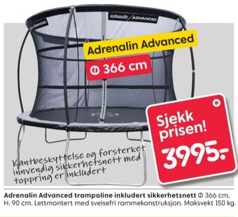 Rusta Adrenalin advanced trampoline tilbud