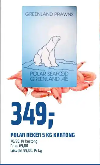 Coop Obs Polar reker 5 kg kartong tilbud