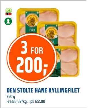 Coop Obs Den stolte hane kyllingfilet tilbud
