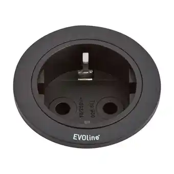 POWER Evoline one 1 x stikkontakt svart tilbud