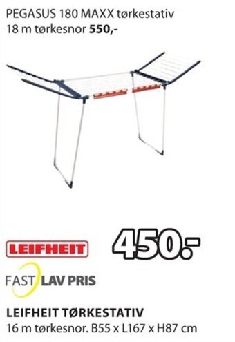 JYSK Leifheit tørkestativ tilbud