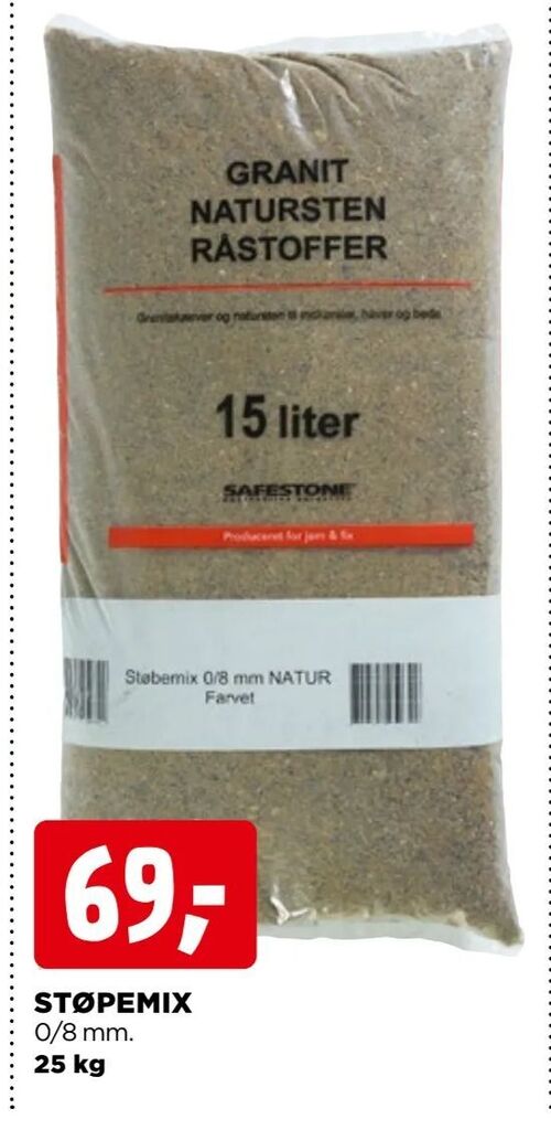 jem & fix Støpemix tilbud