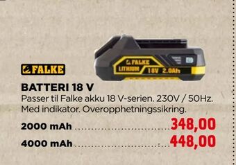 jem & fix Batteri 18 v tilbud