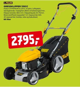 jem & fix Gressklipper 135cc tilbud