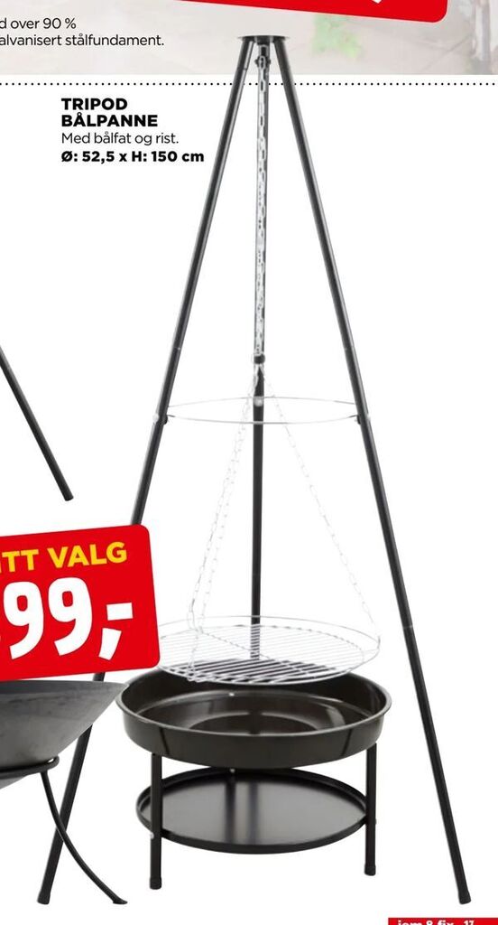 jem & fix Tripod bålpanne tilbud