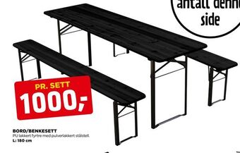 jem & fix Bord/benkesett tilbud
