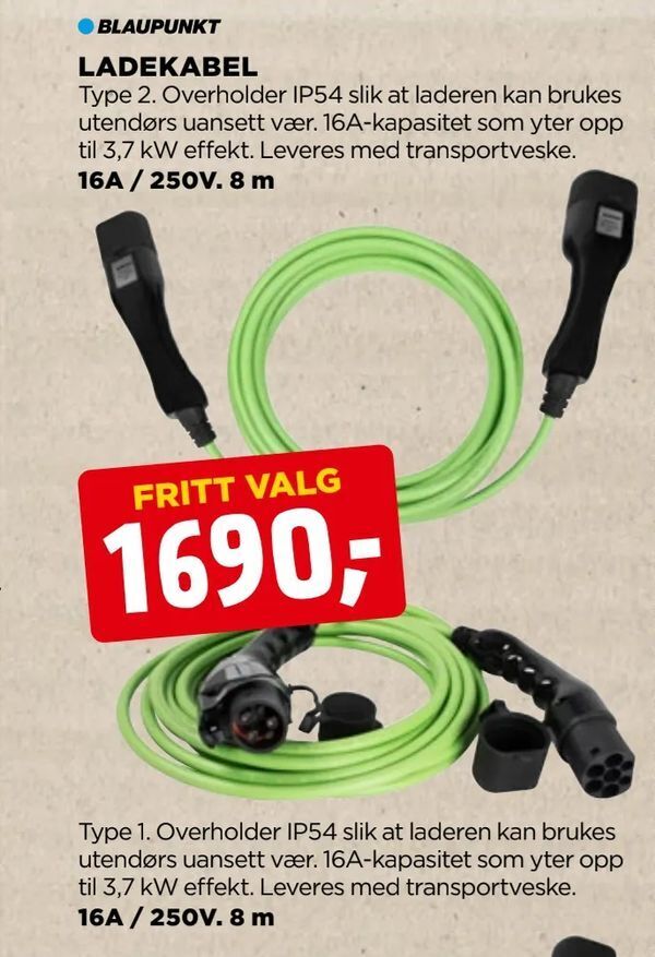 jem & fix Ladekabel tilbud