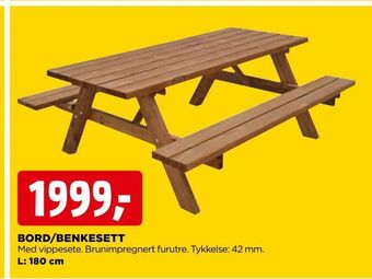jem & fix Bord/benkesett tilbud