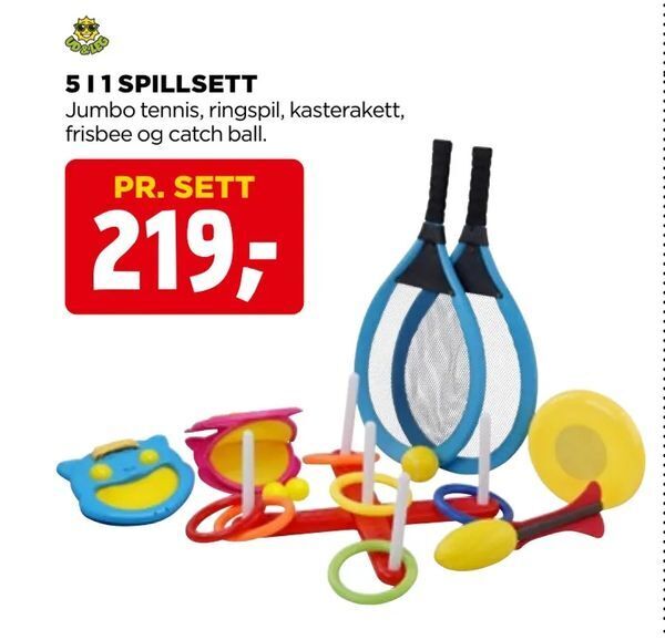 jem & fix 5 i 1 spillsett tilbud