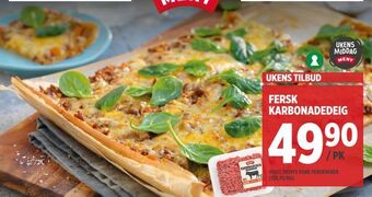Meny Fersk karbonadedeig tilbud