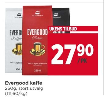 Meny Evergood kaffe tilbud