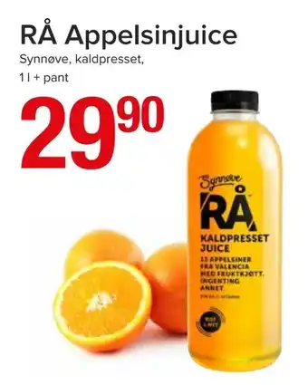 Spar RÅ Appelsinjuice tilbud