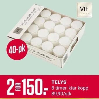 Europris Telys tilbud