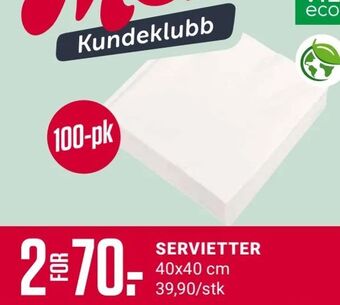 Europris Servietter tilbud