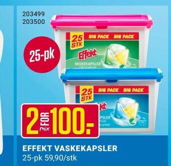 Europris Effekt vaskekapsler tilbud