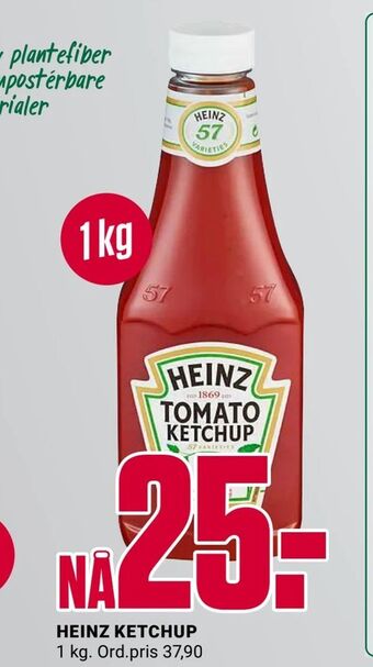 Europris Heinz ketchup tilbud