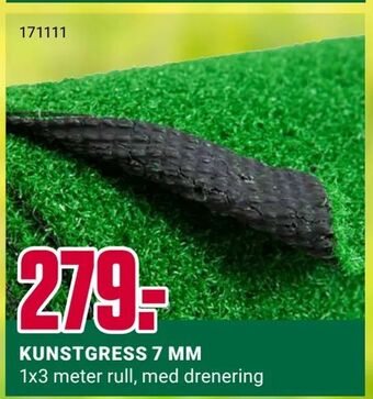 Europris Kunstgress 7 mm tilbud