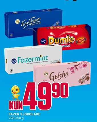 Europris Fazer sjokolade tilbud