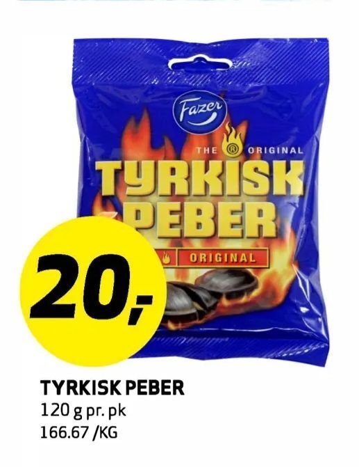 Bunnpris Tyrkisk peber tilbud