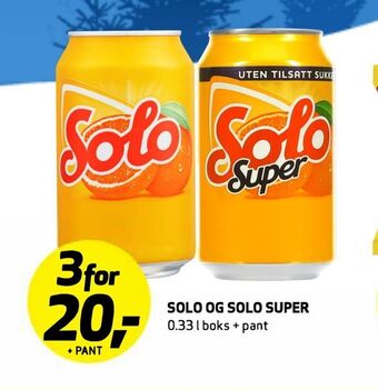 Bunnpris Solo og solo super tilbud