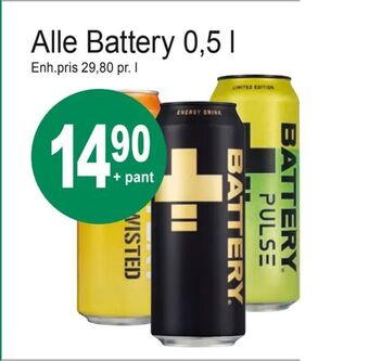 Joker Alle Battery 0,5 l tilbud