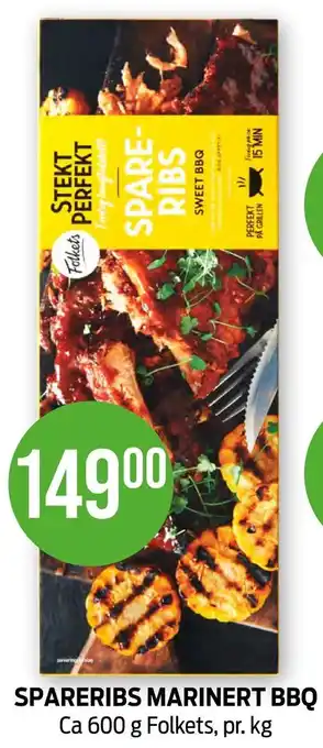 Kiwi Spareribs marinert bbq tilbud