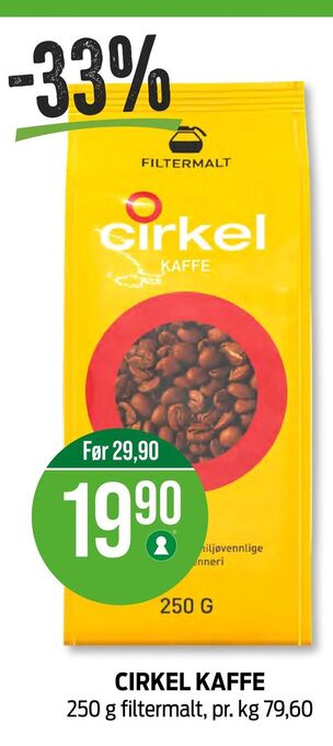 Kiwi Cirkel kaffe tilbud