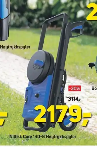 Megaflis Nilfisk Core 140-8 Høytrykkspyler tilbud