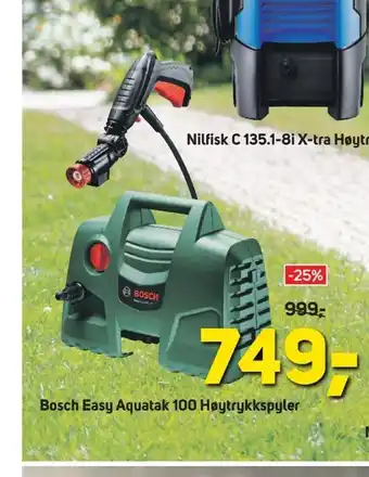 Megaflis Bosch Easy Aquatak 100 Høytrykkspyler tilbud