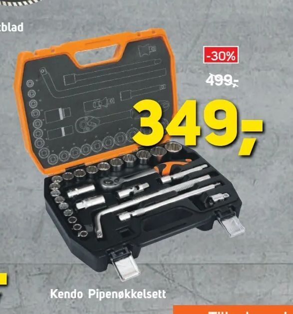 Megaflis Kendo Pipenøkkelsett tilbud